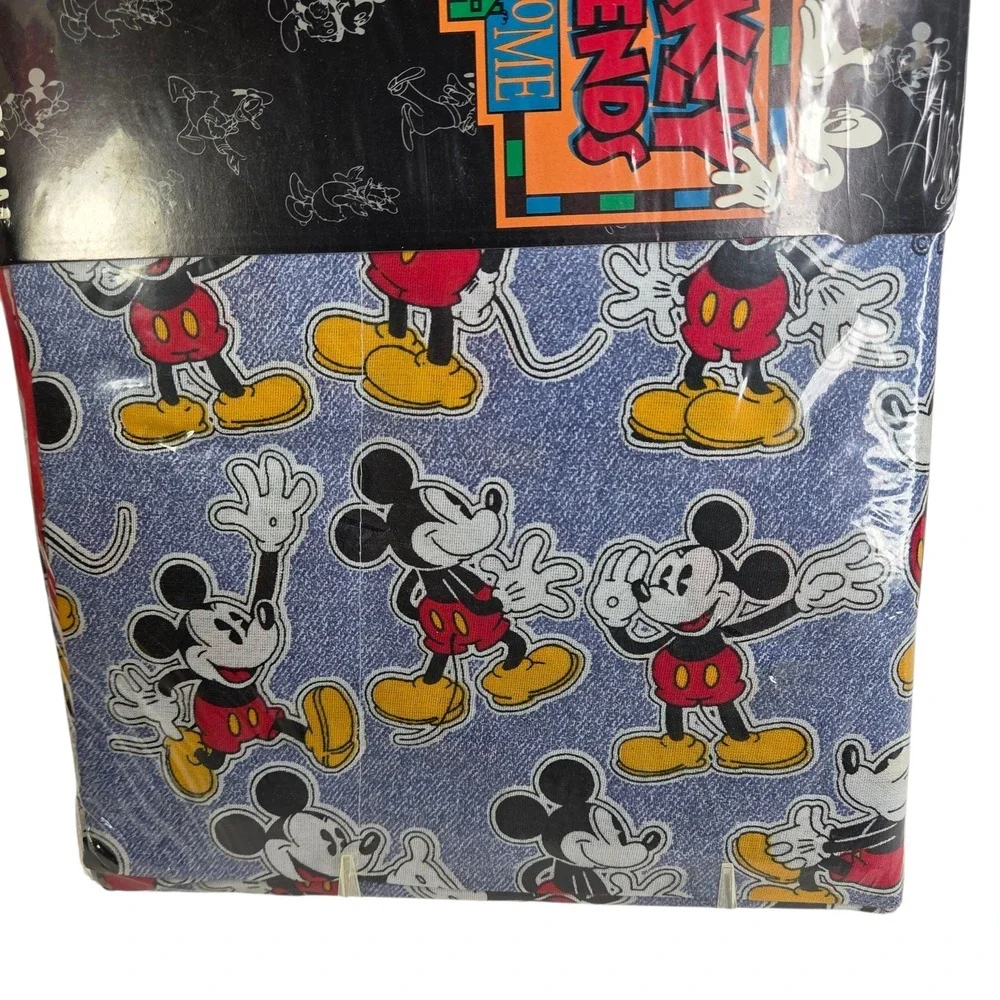 Wamsutta Mickey Mouse Walt Disney Pillow Sham Standard Size Blue Color Decor Nw